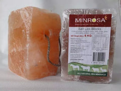 Minrosa Salt Block with Hole 6kg AB001**