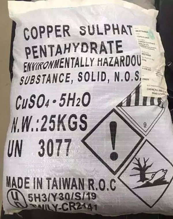 Copper Sulphate 25kgs **