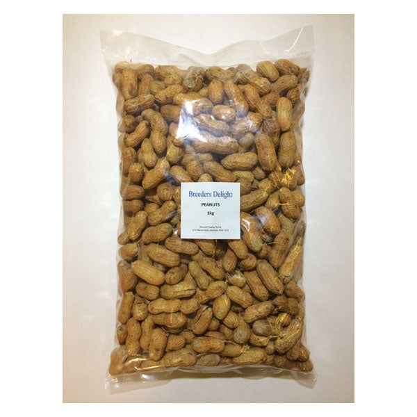 Breeders Delight Peanuts 1kg (in shell)