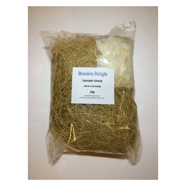 Breeders Delight Swamp Grass with Feathers 50g