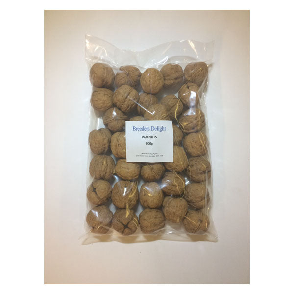 Breeders Delight Walnuts 500g (in shell)