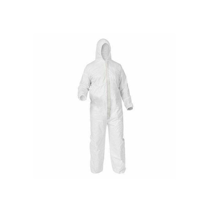 DISPOSABLE COVERALL (WHITE) - L