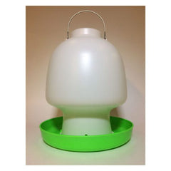 Plastic Green & White Drinker 6.5L