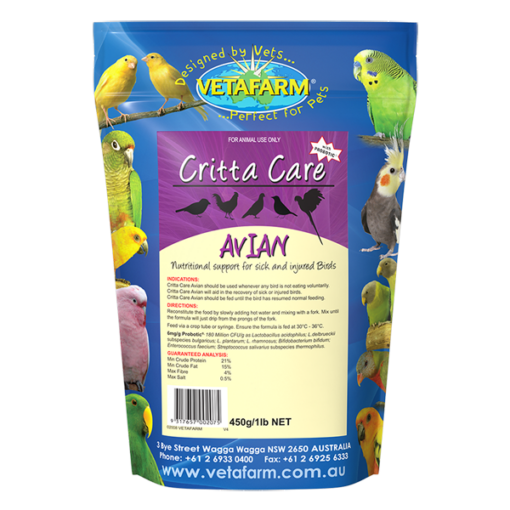 Vetafarm Avian Crittacare 450g