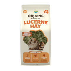 Vetafarm Origins Lucerne Hay Mini Bale 1kg