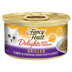 Nestle Fancy Feast Delights Turkey 24x85g - Cat Food Feline Pet Wet Adult Cat Nutrition